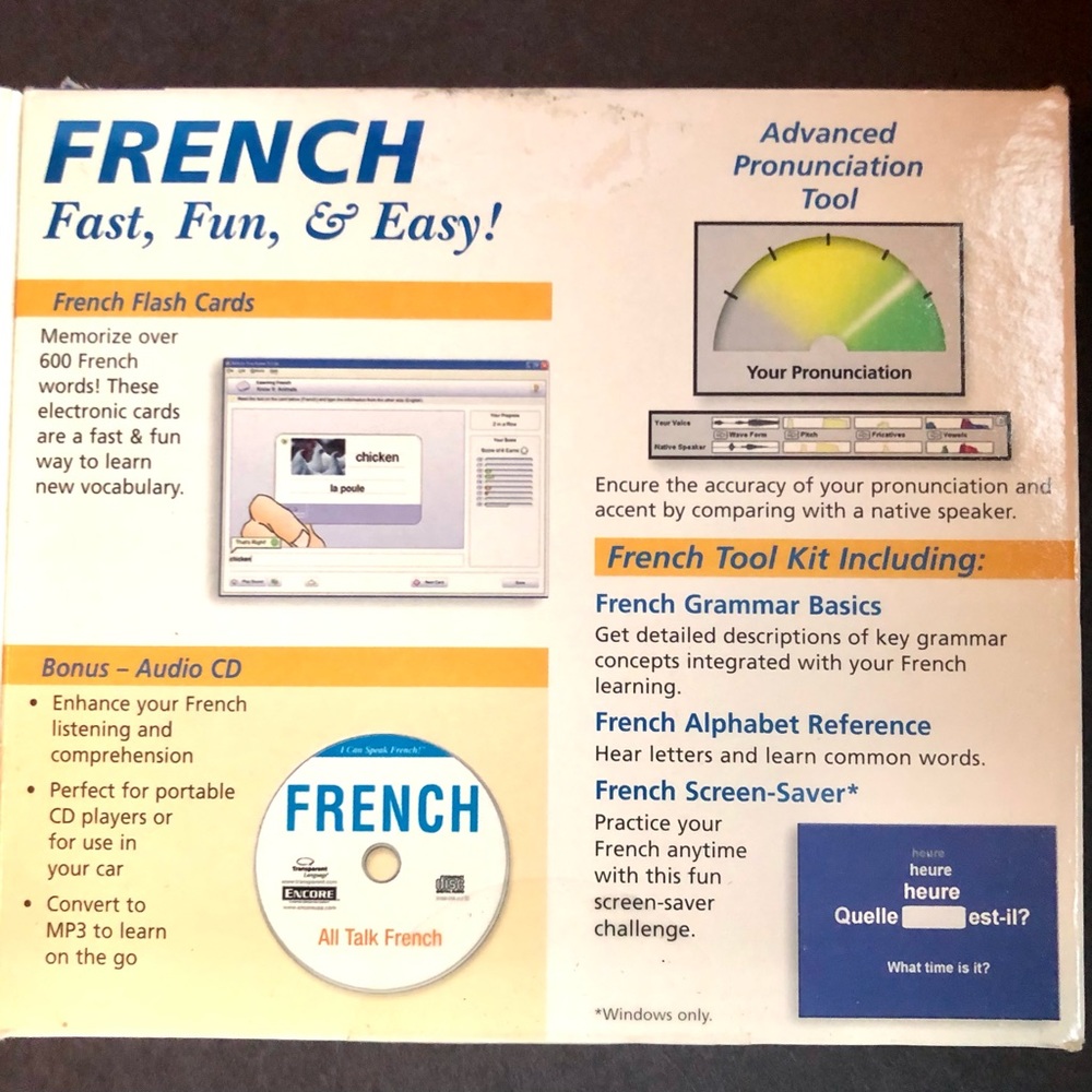 I CAN SPEAK FRENCH! CD-ROM and All Speech CD Lessons! - Picture 8 of 13